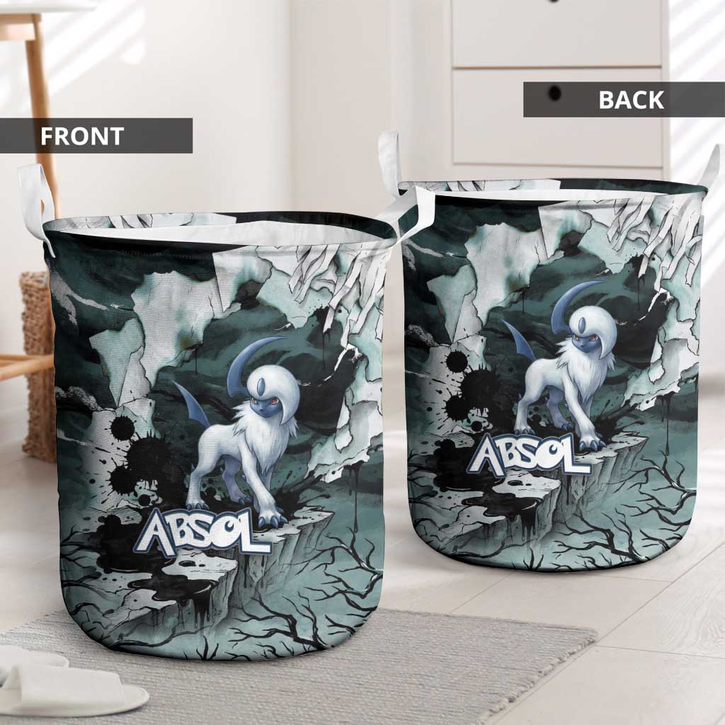 Absol Laundry Basket Gothic Apocalypse Ink Art