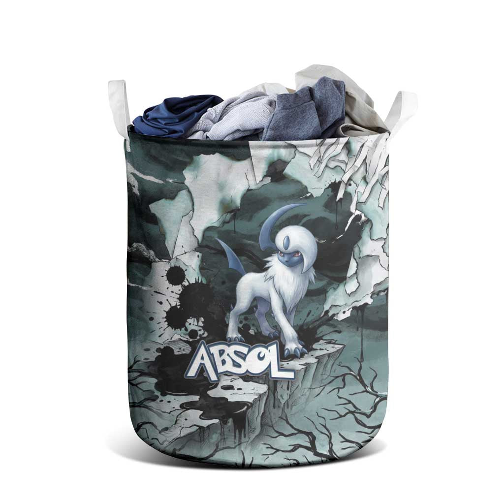 Absol Laundry Basket Gothic Apocalypse Ink Art