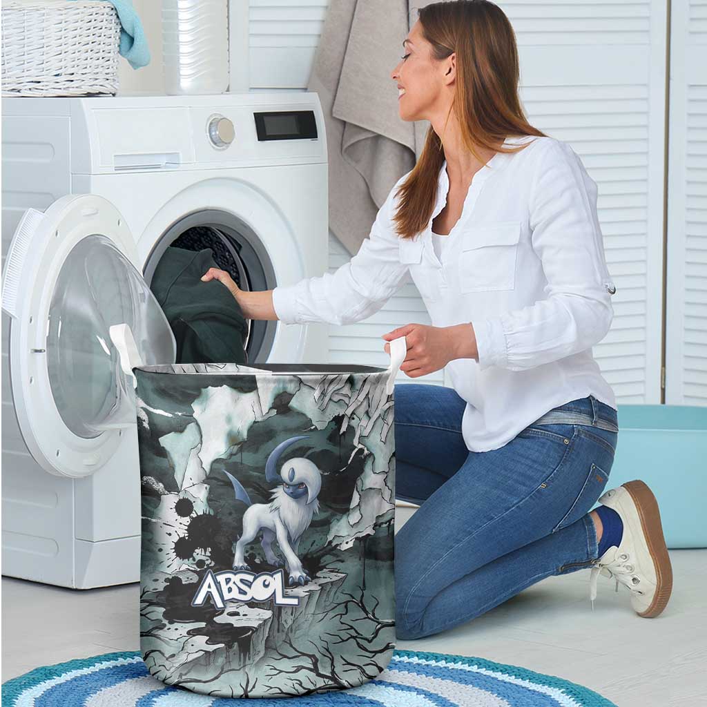 Absol Laundry Basket Gothic Apocalypse Ink Art