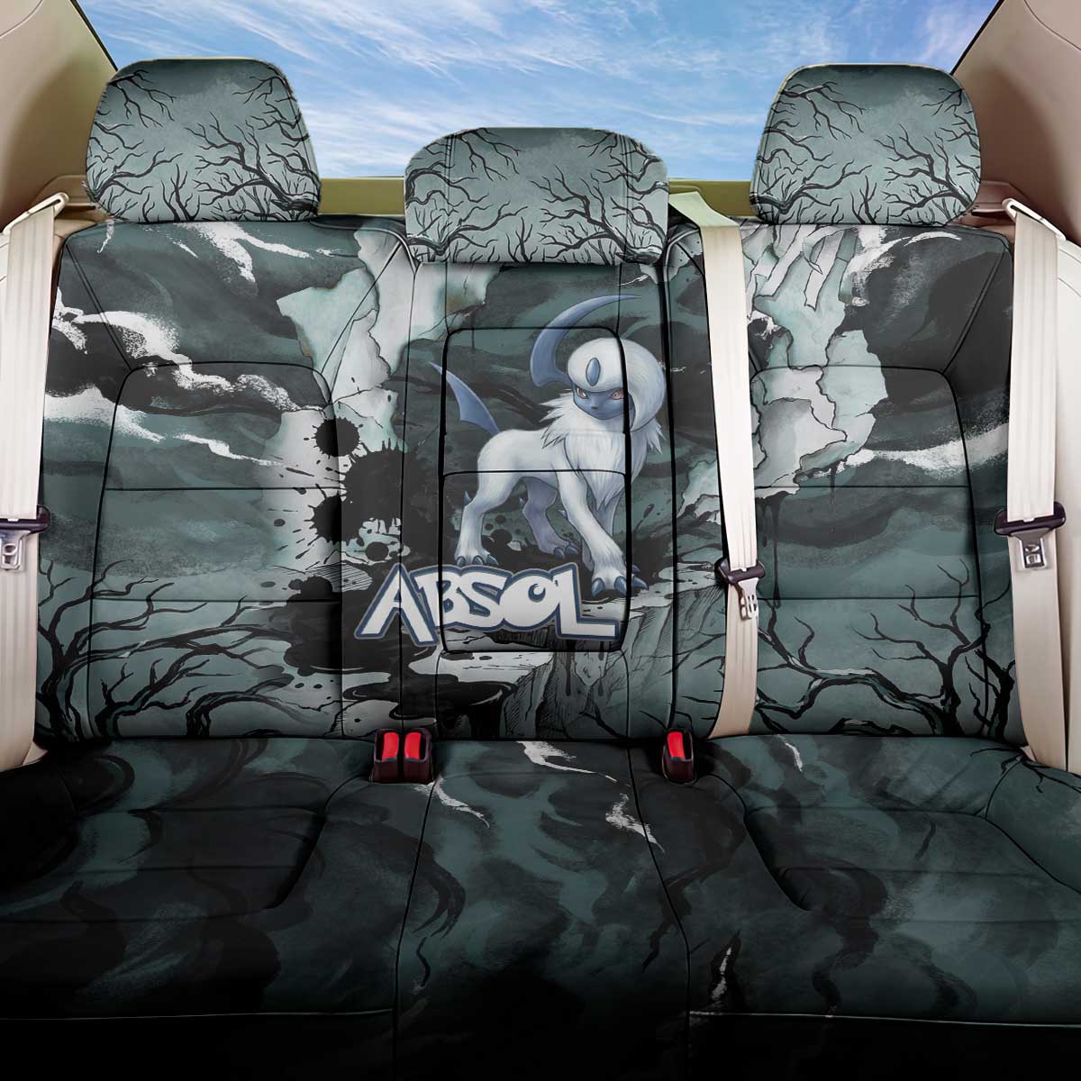 Absol Back Car Seat Cover Gothic Apocalypse Ink Art