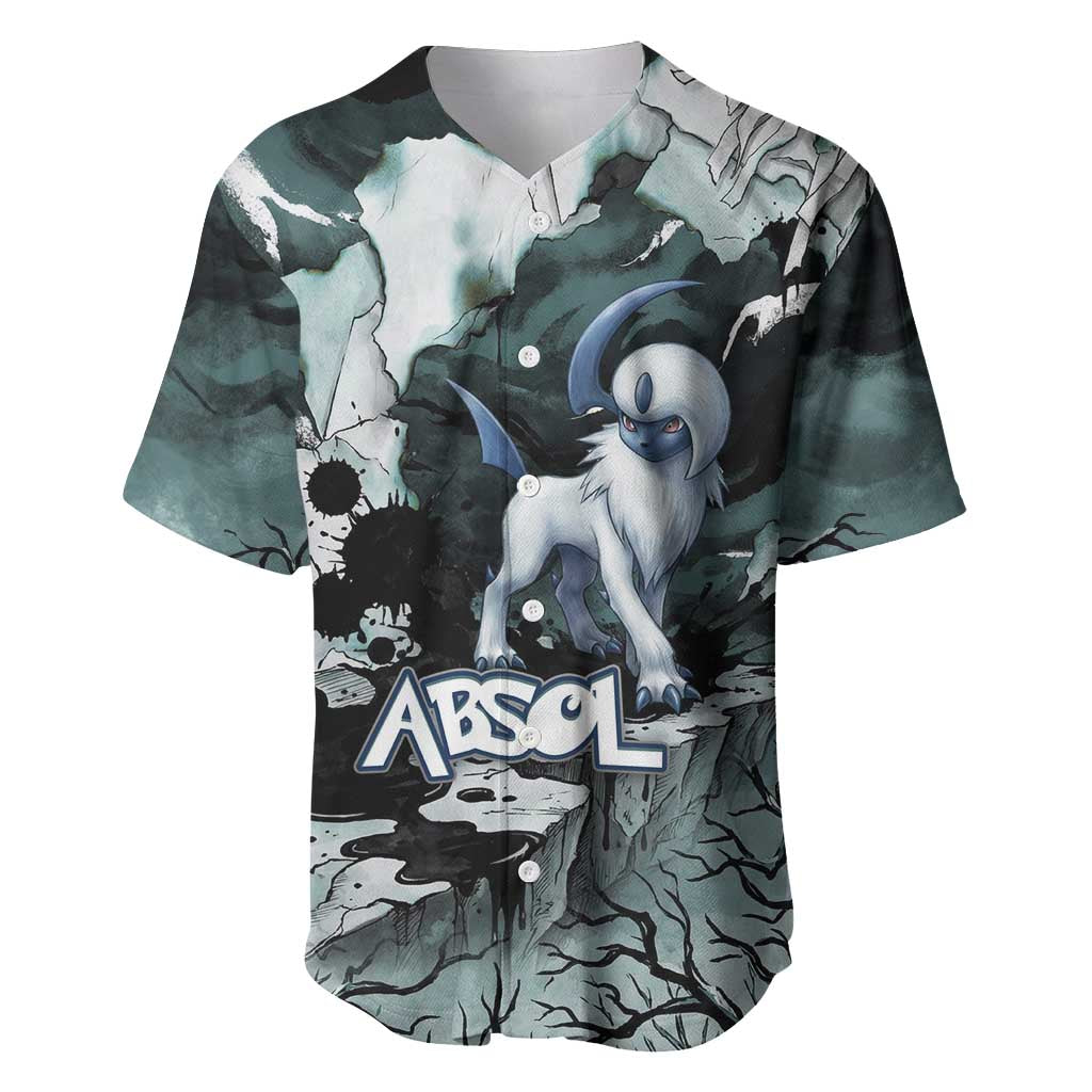 Absol Baseball Jersey Gothic Apocalypse Ink Art