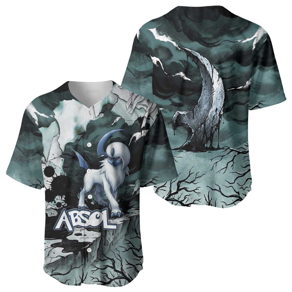 Absol Baseball Jersey Gothic Apocalypse Ink Art