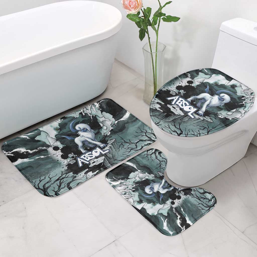 Absol Bathroom Set Gothic Apocalypse Ink Art