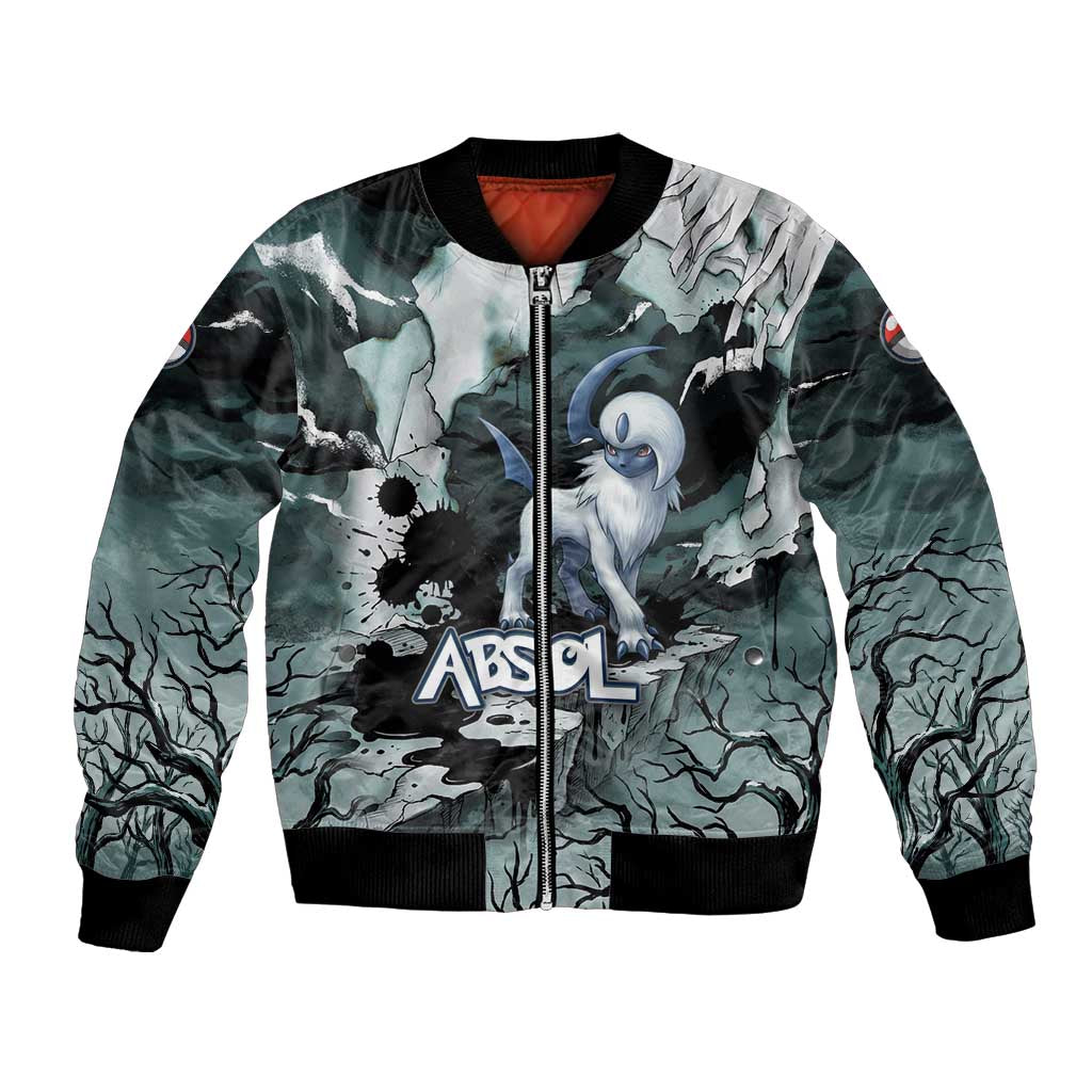 Absol Bomber Jacket Gothic Apocalypse Ink Art