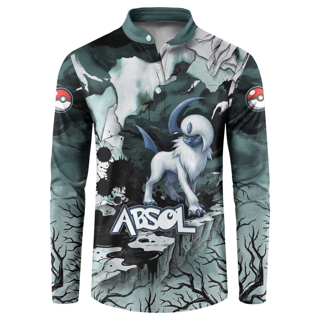 Absol Button Sweatshirt Gothic Apocalypse Ink Art
