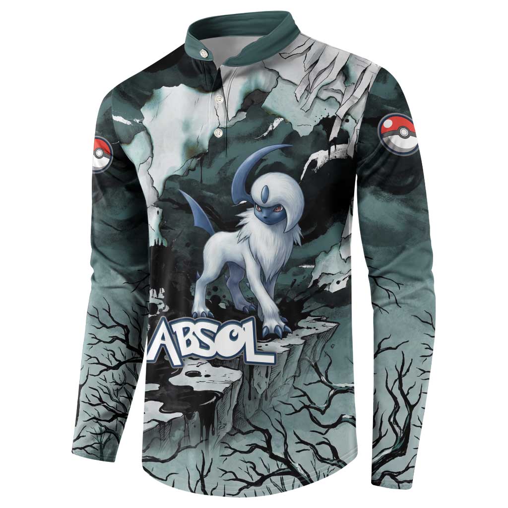 Absol Button Sweatshirt Gothic Apocalypse Ink Art