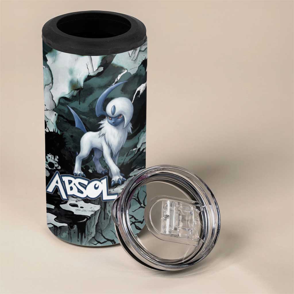 Absol 4 in 1 Can Cooler Tumbler Gothic Apocalypse Ink Art