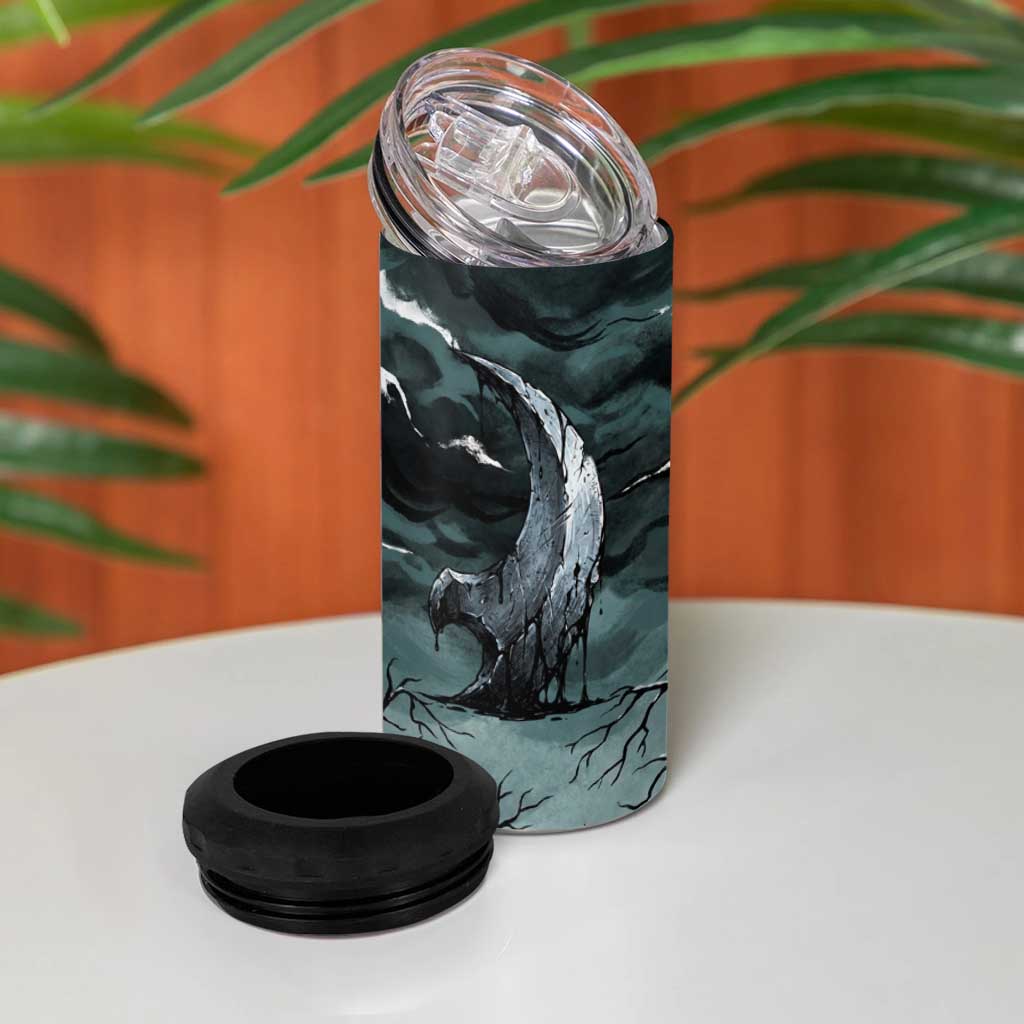 Absol 4 in 1 Can Cooler Tumbler Gothic Apocalypse Ink Art