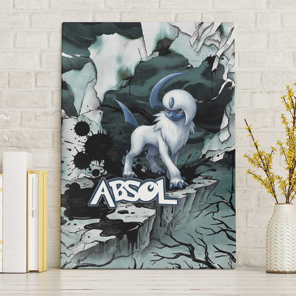 Absol Canvas Wall Art Gothic Apocalypse Ink Art