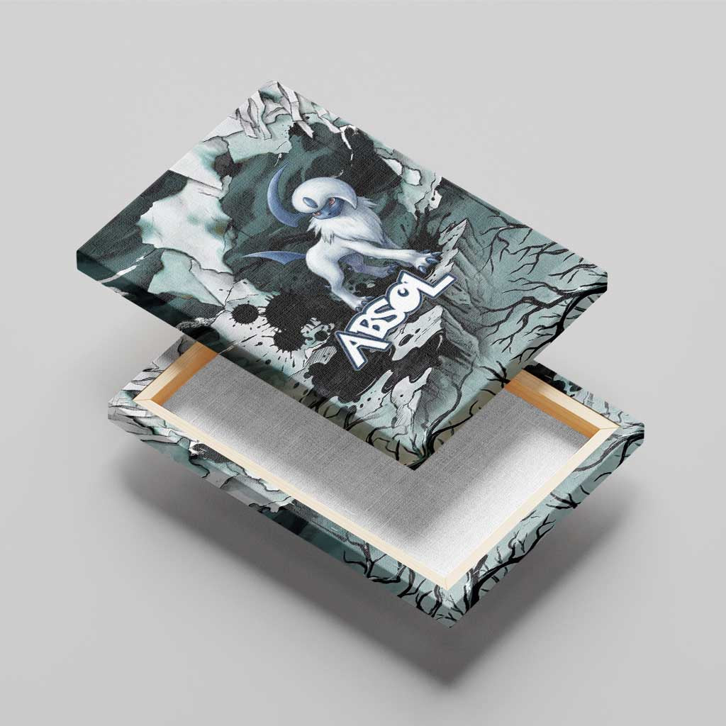 Absol Canvas Wall Art Gothic Apocalypse Ink Art
