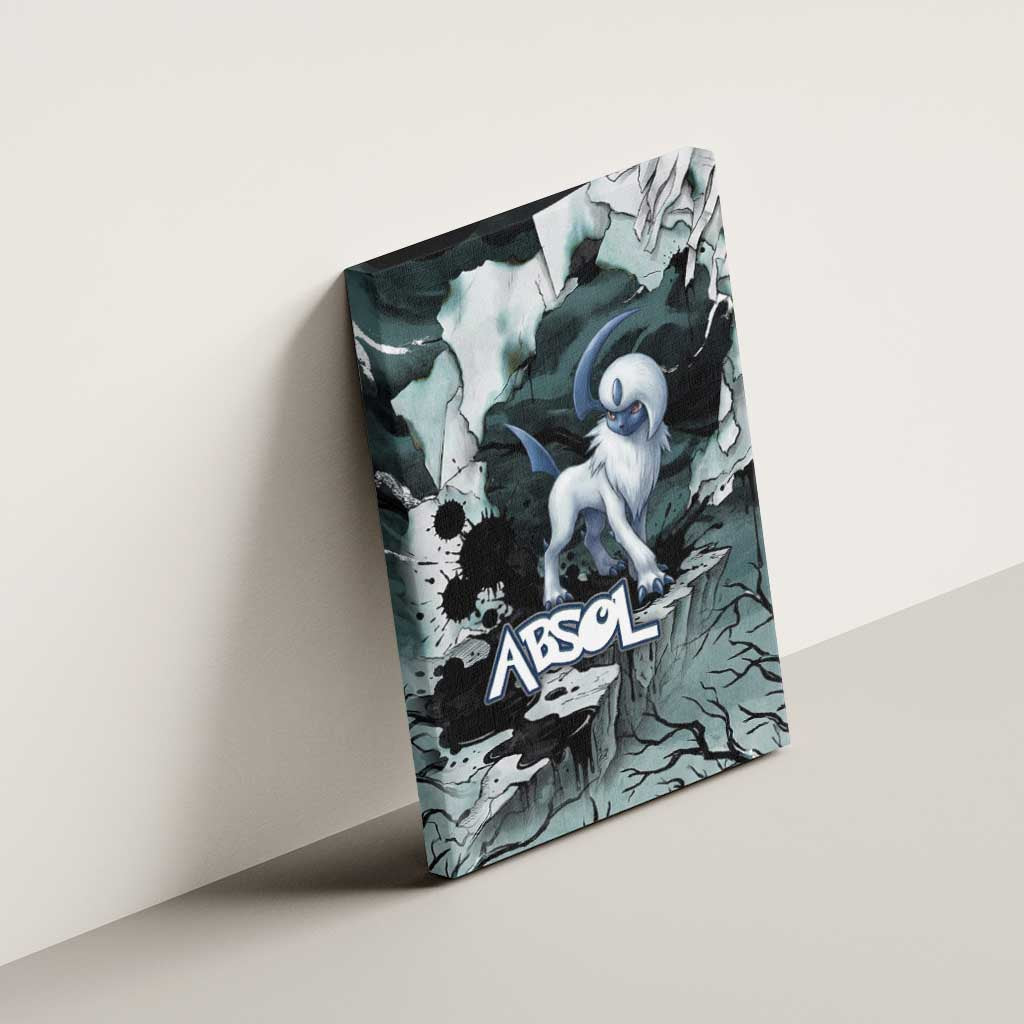 Absol Canvas Wall Art Gothic Apocalypse Ink Art