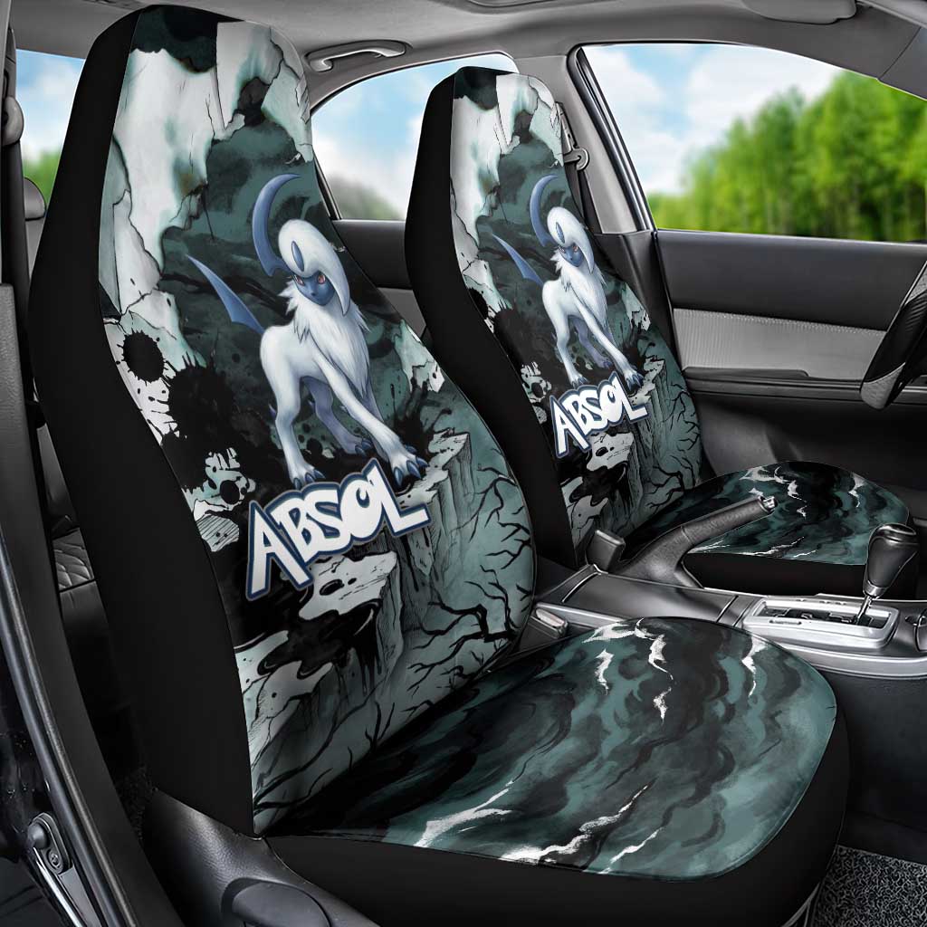 Absol Car Seat Cover Gothic Apocalypse Ink Art