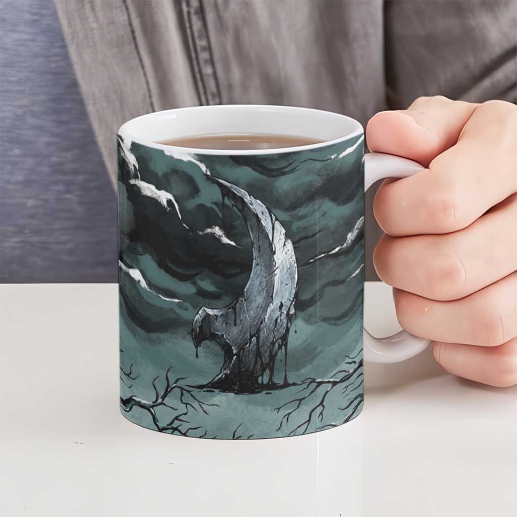 Absol Ceramic Mug Gothic Apocalypse Ink Art