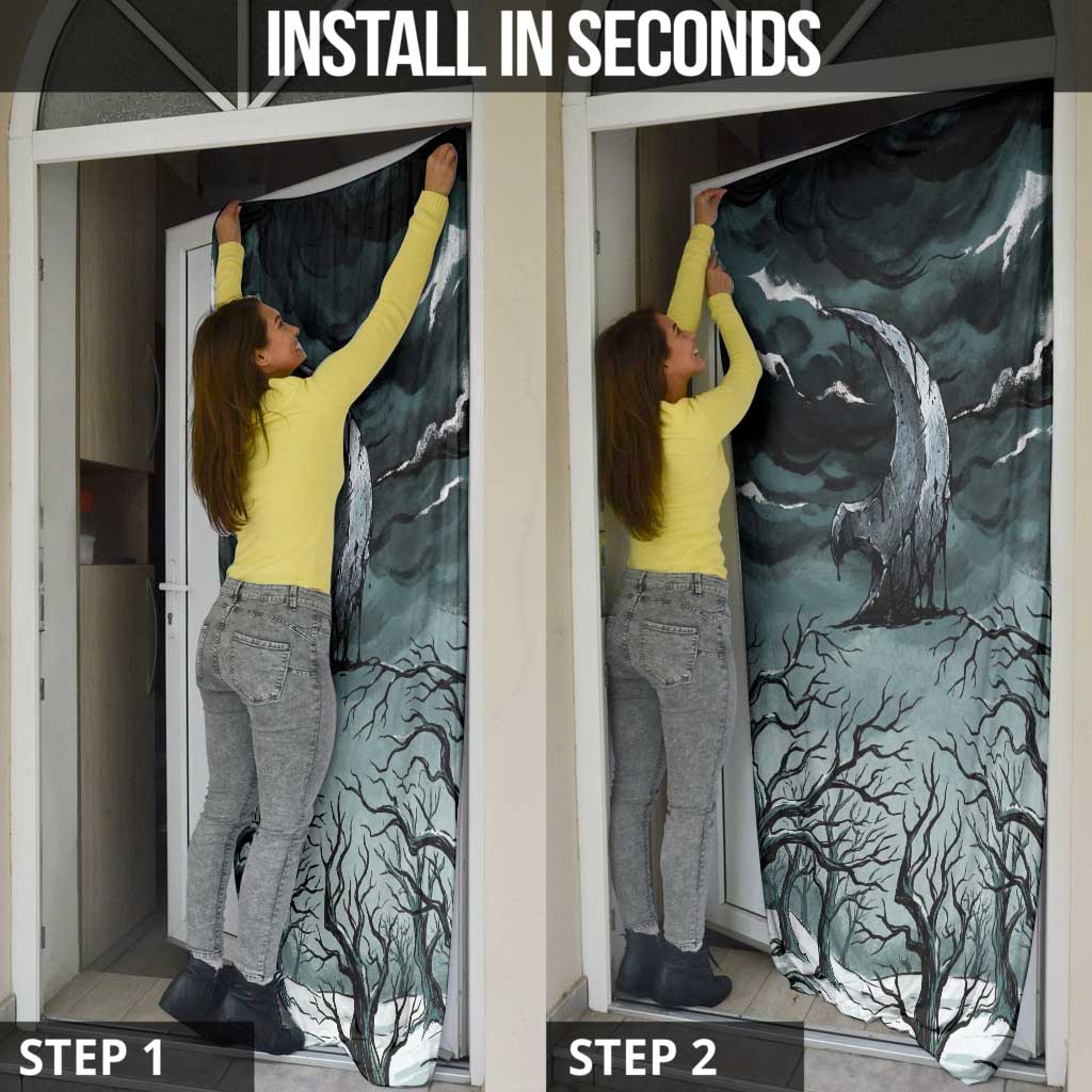 Absol Door Cover Gothic Apocalypse Ink Art