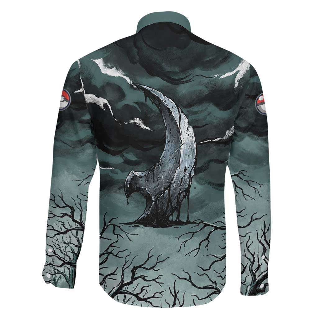 Absol Family Matching Off Shoulder Maxi Dress and Hawaiian Shirt Gothic Apocalypse Ink Art