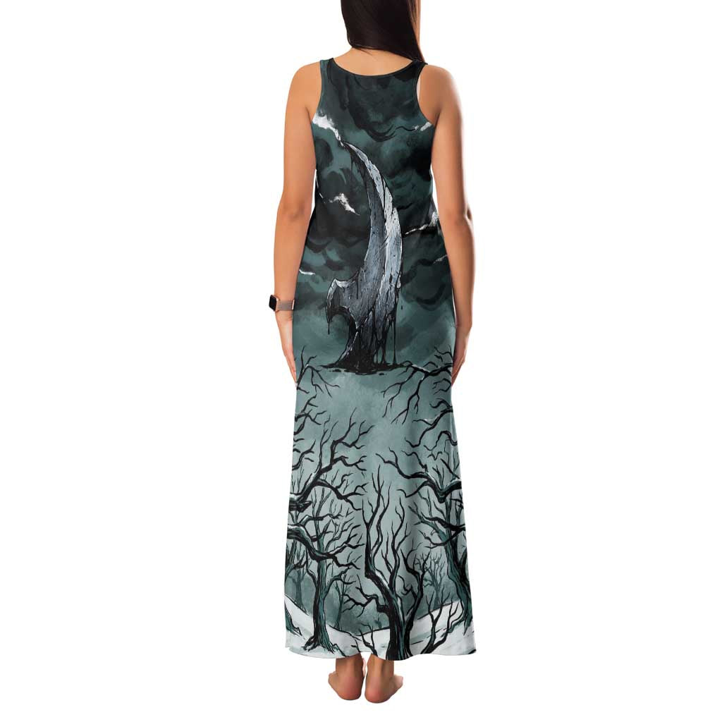 Absol Family Matching Tank Maxi Dress and Hawaiian Shirt Gothic Apocalypse Ink Art
