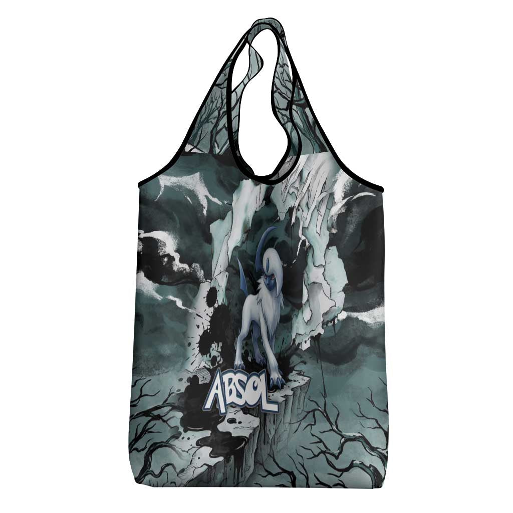 Absol Grocery Bag Gothic Apocalypse Ink Art