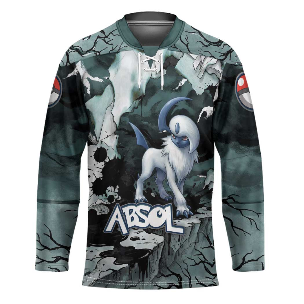 Absol Hockey Jersey Gothic Apocalypse Ink Art
