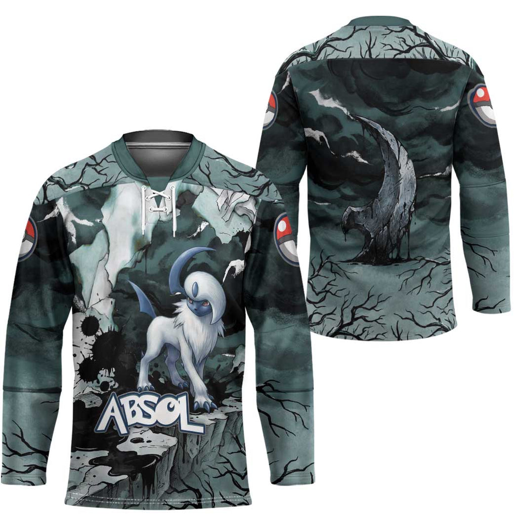 Absol Hockey Jersey Gothic Apocalypse Ink Art