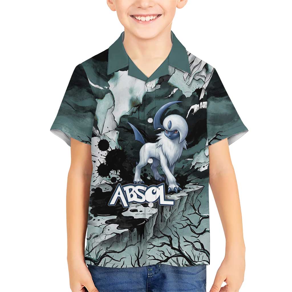 Absol Kid Hawaiian Shirt Gothic Apocalypse Ink Art