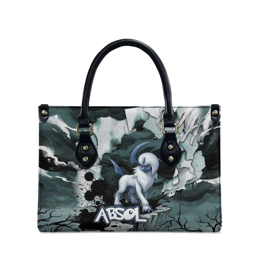 Absol Leather Bag Gothic Apocalypse Ink Art