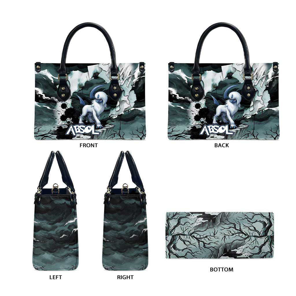 Absol Leather Bag Gothic Apocalypse Ink Art