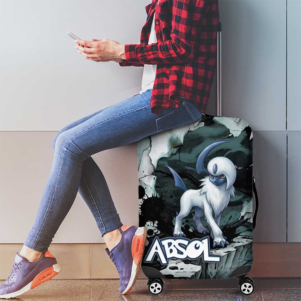 Absol Luggage Cover Gothic Apocalypse Ink Art