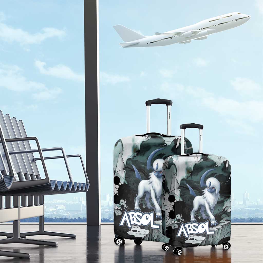 Absol Luggage Cover Gothic Apocalypse Ink Art