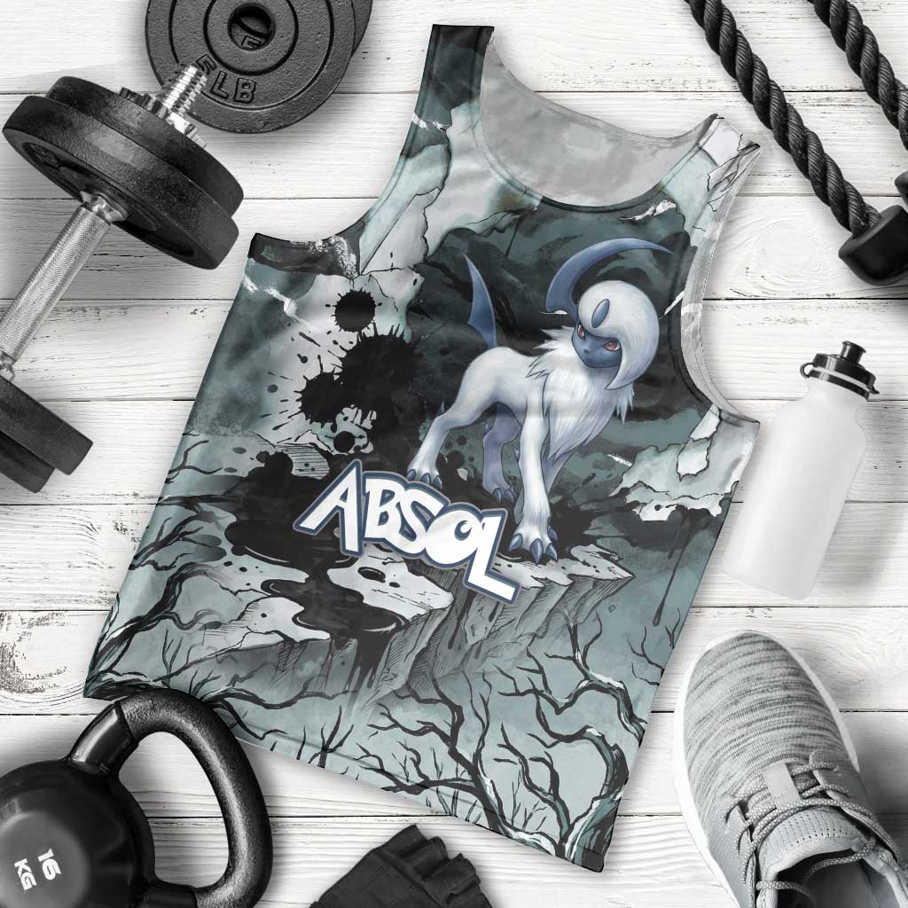 Absol Men Tank Top Gothic Apocalypse Ink Art