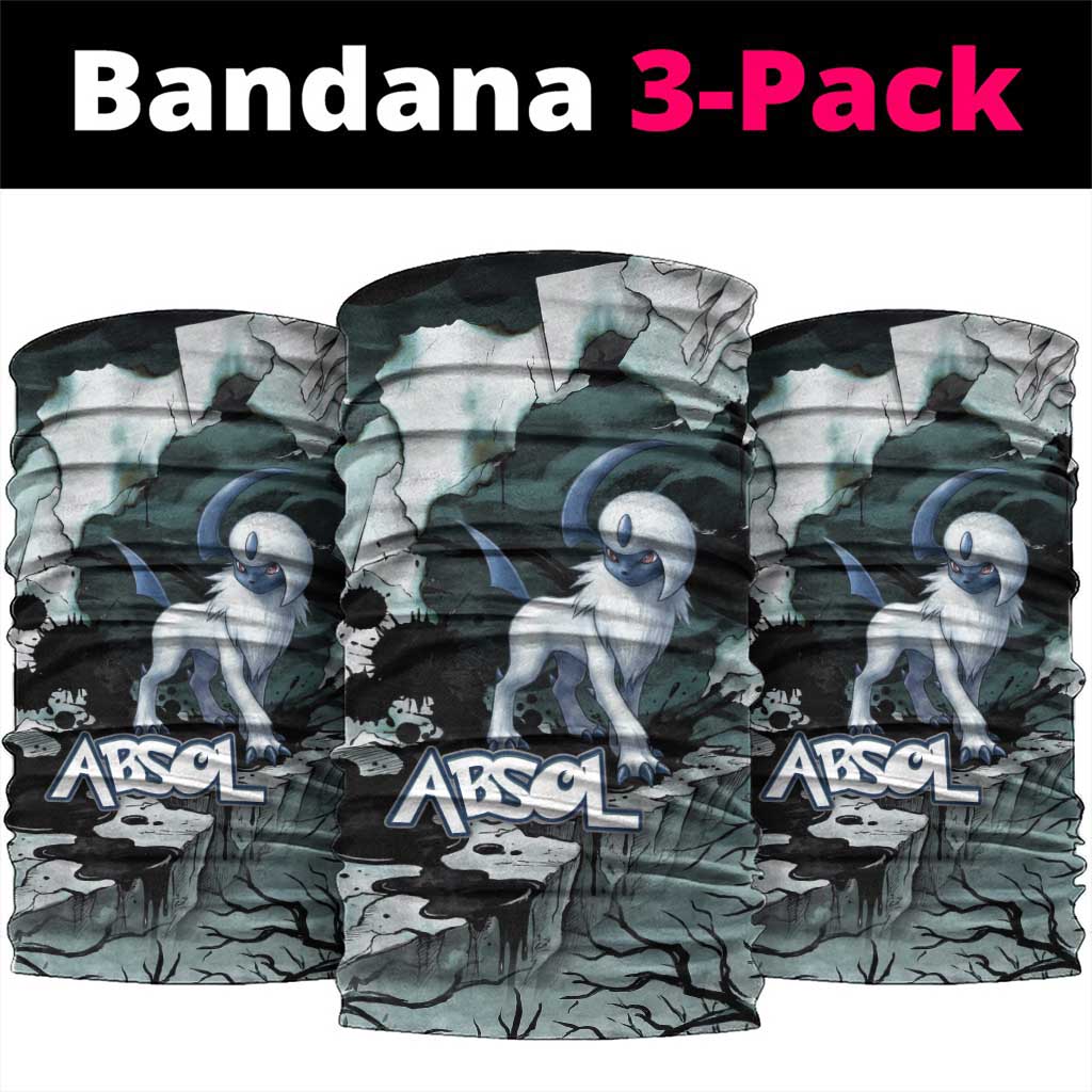 Absol Neck Gaiter Gothic Apocalypse Ink Art