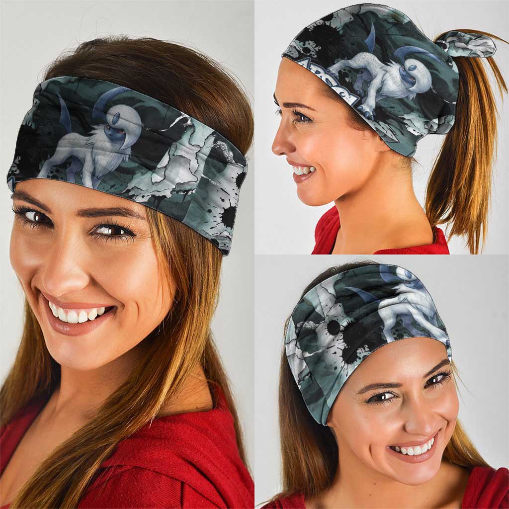 Absol Neck Gaiter Gothic Apocalypse Ink Art