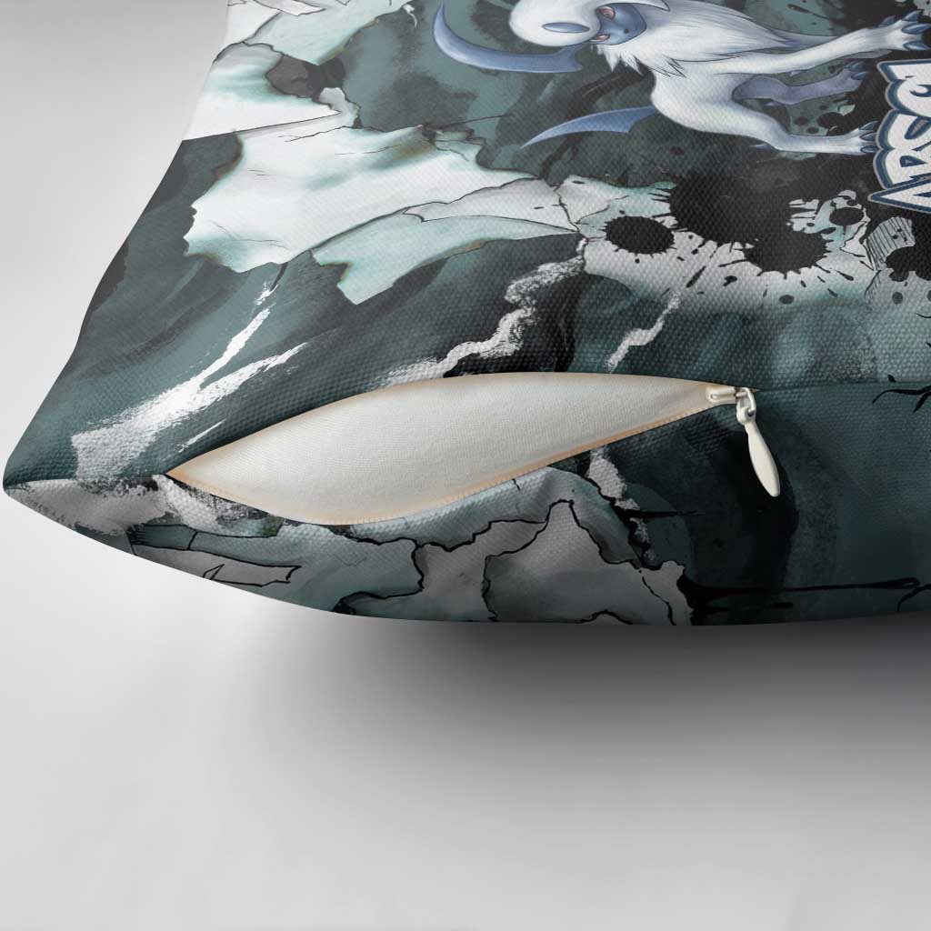 Absol Pillow Cover Gothic Apocalypse Ink Art