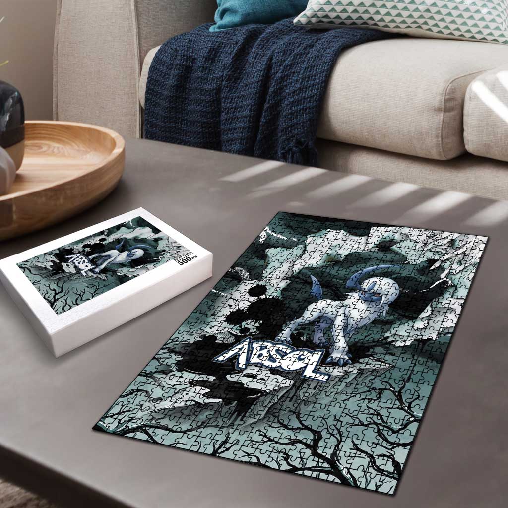 Absol Puzzle Gothic Apocalypse Ink Art