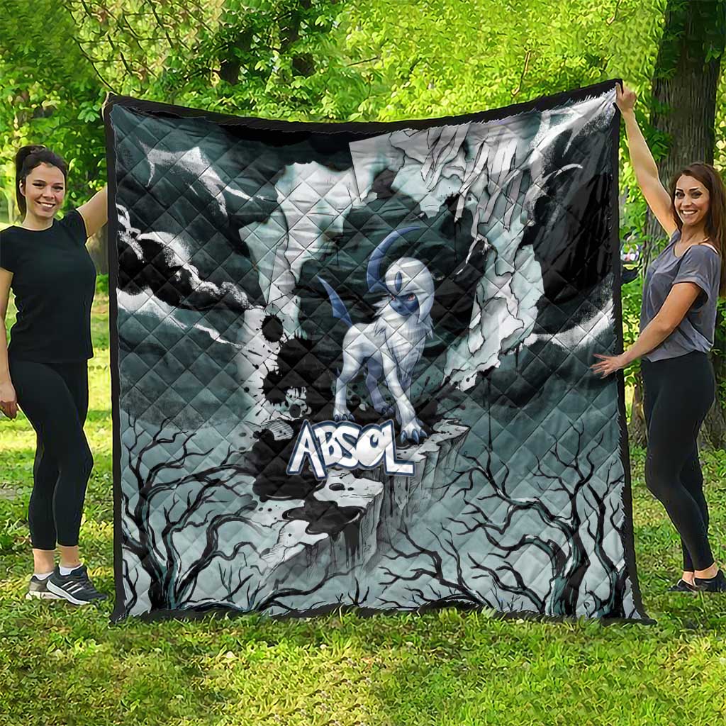 Absol Quilt Gothic Apocalypse Ink Art
