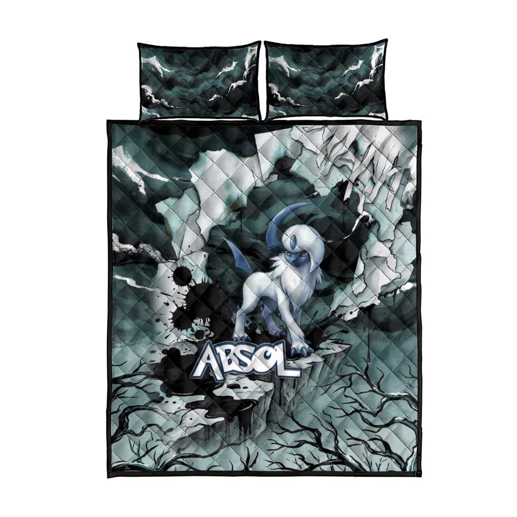 Absol Quilt Bed Set Gothic Apocalypse Ink Art