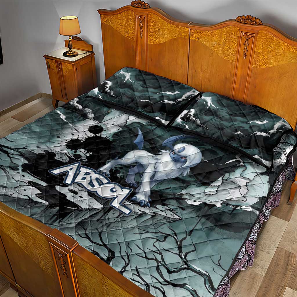 Absol Quilt Bed Set Gothic Apocalypse Ink Art