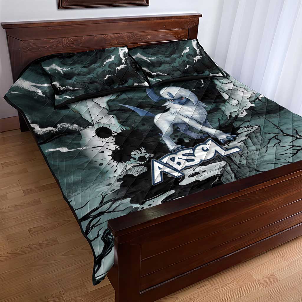Absol Quilt Bed Set Gothic Apocalypse Ink Art