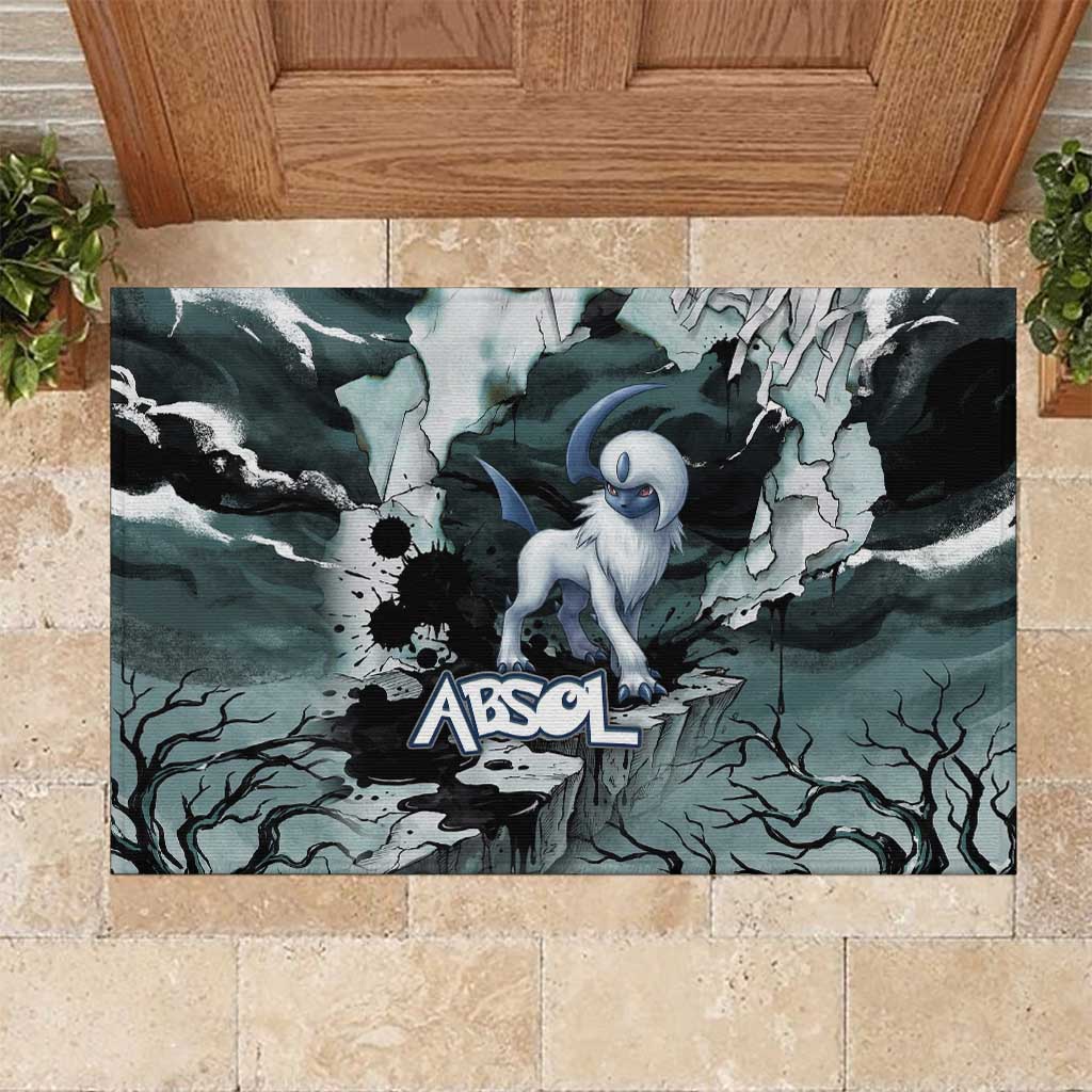 Absol Rubber Doormat Gothic Apocalypse Ink Art