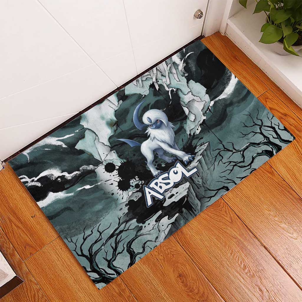 Absol Rubber Doormat Gothic Apocalypse Ink Art