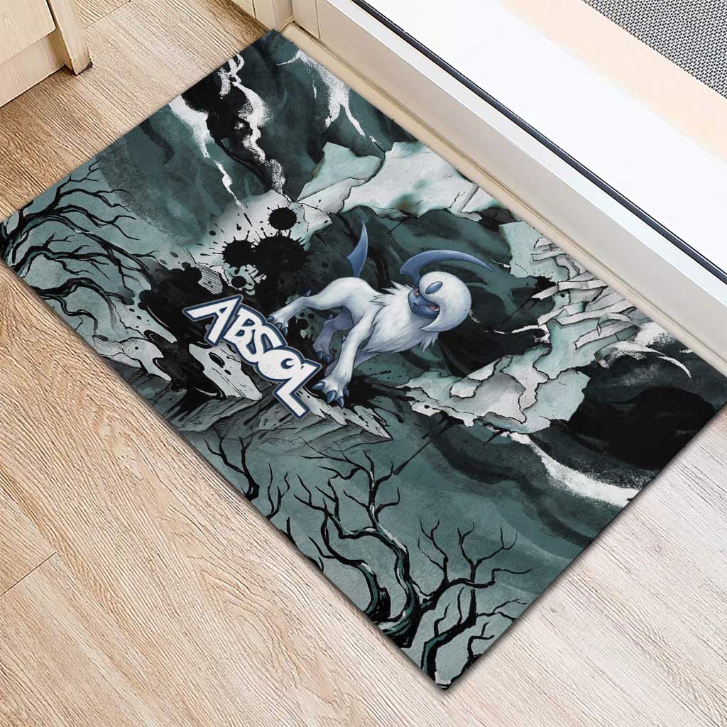 Absol Rubber Doormat Gothic Apocalypse Ink Art