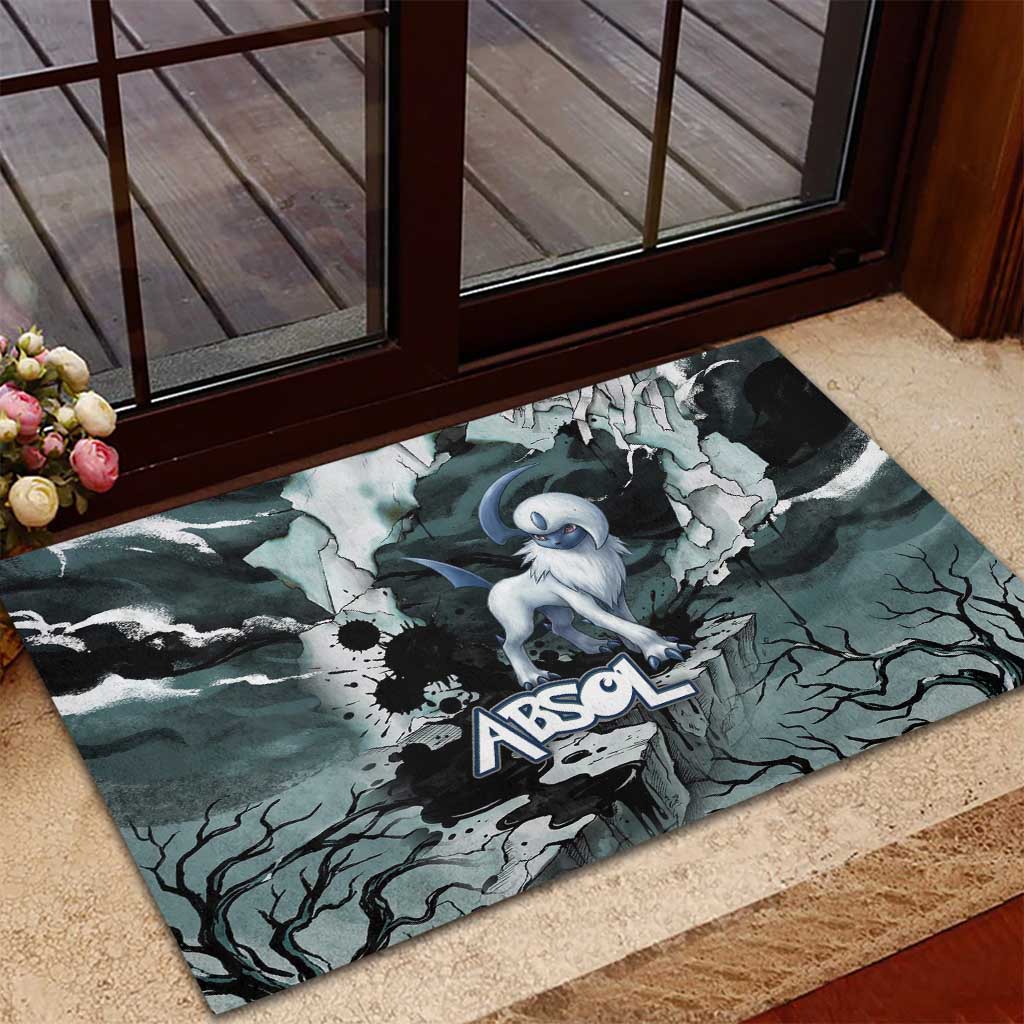 Absol Rubber Doormat Gothic Apocalypse Ink Art