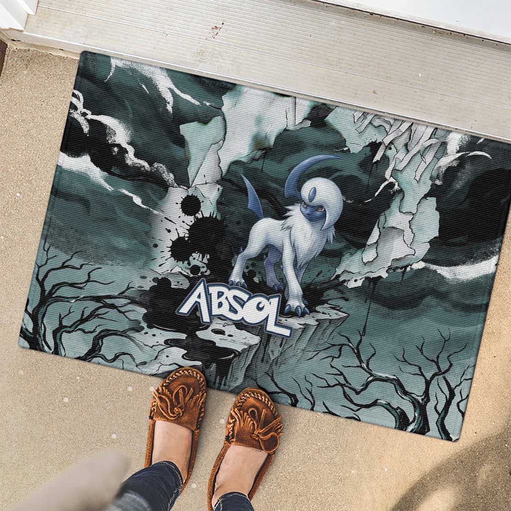 Absol Rubber Doormat Gothic Apocalypse Ink Art