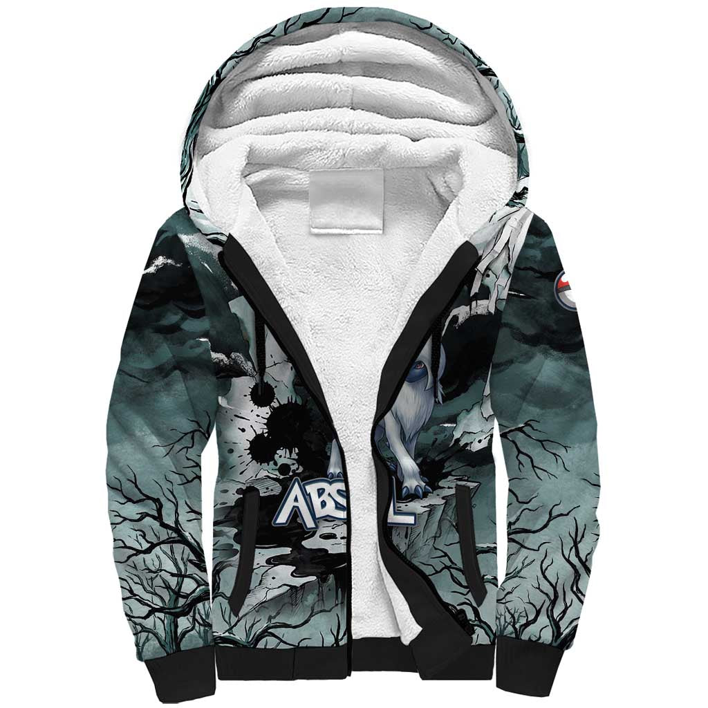 Absol Sherpa Hoodie Gothic Apocalypse Ink Art