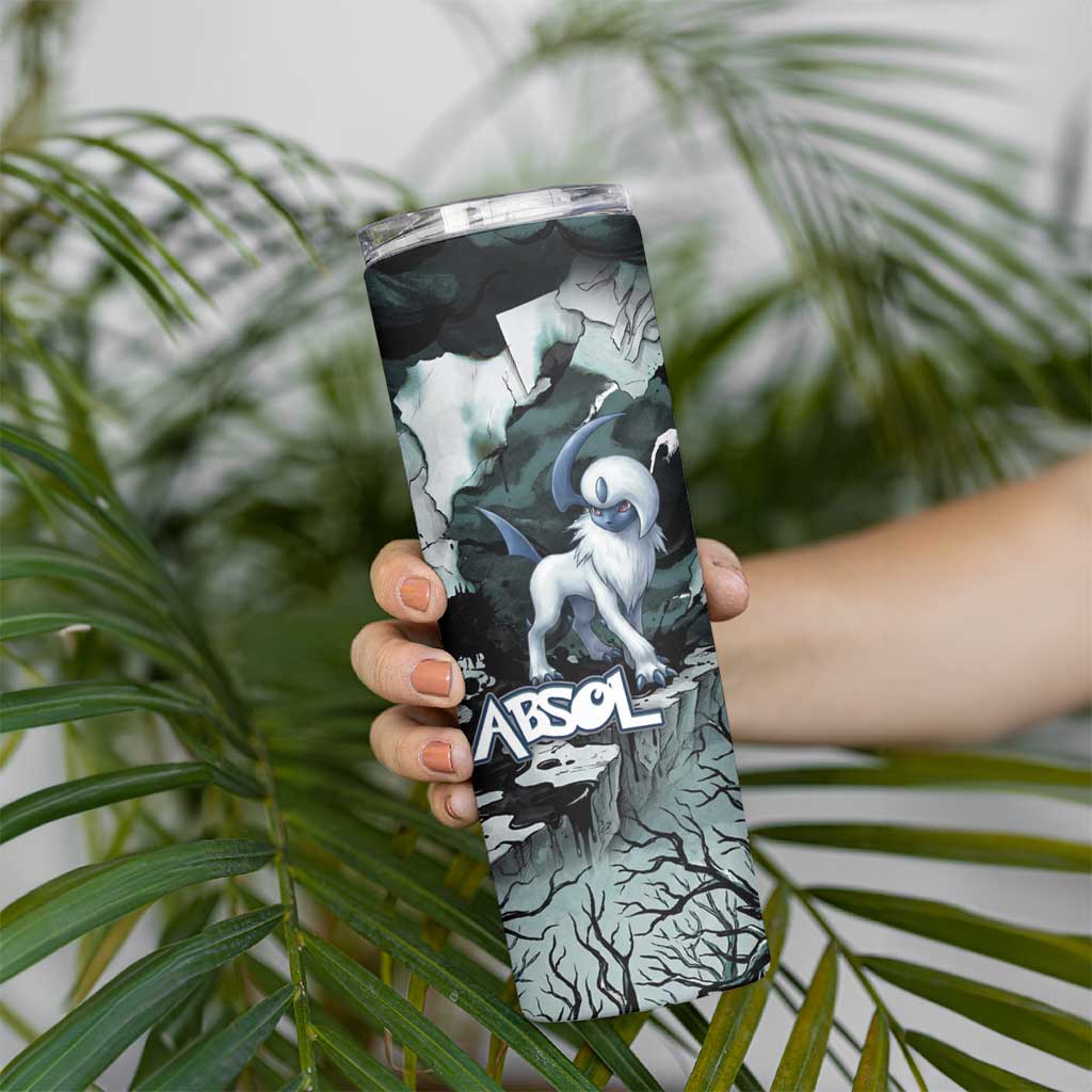 Absol Skinny Tumbler Gothic Apocalypse Ink Art