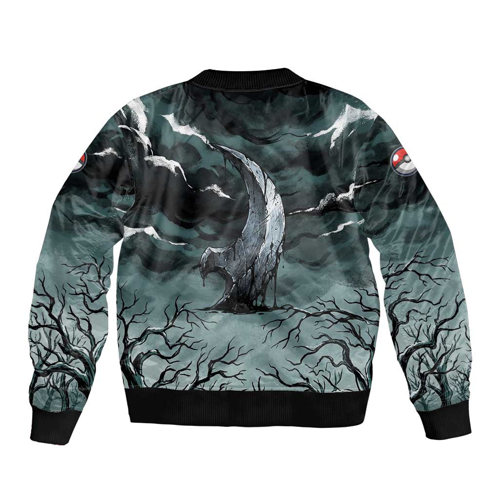Absol Sleeve Zip Bomber Jacket Gothic Apocalypse Ink Art