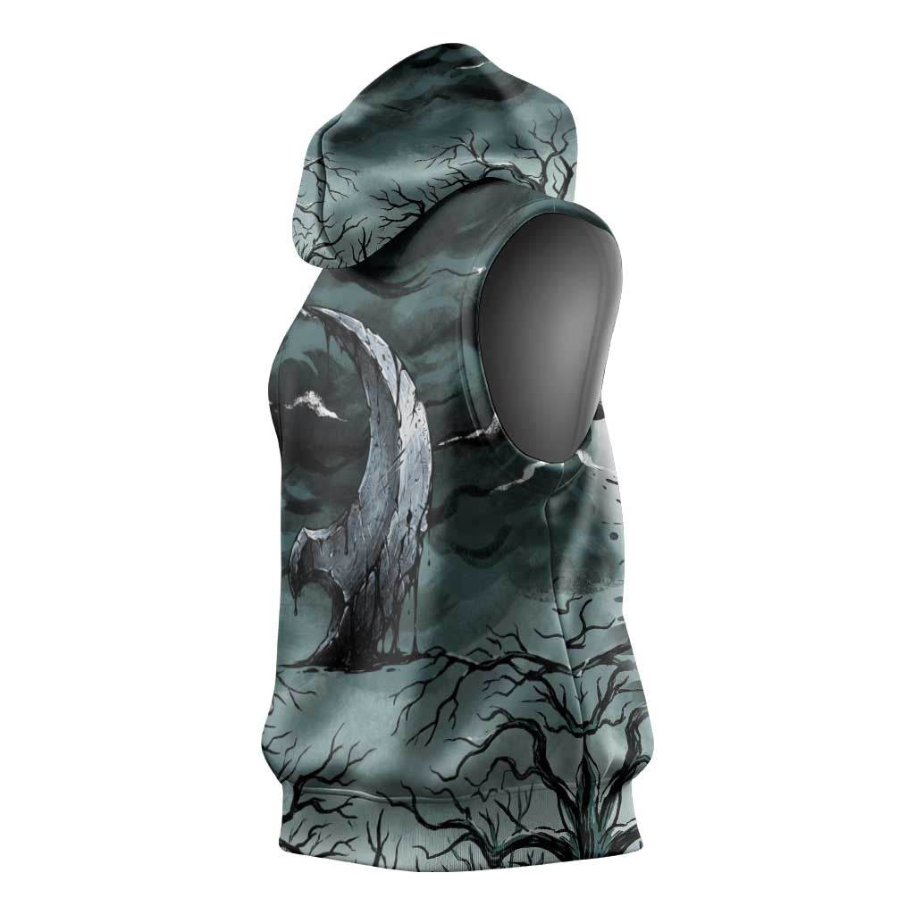 Absol Sleeveless Hoodie Gothic Apocalypse Ink Art