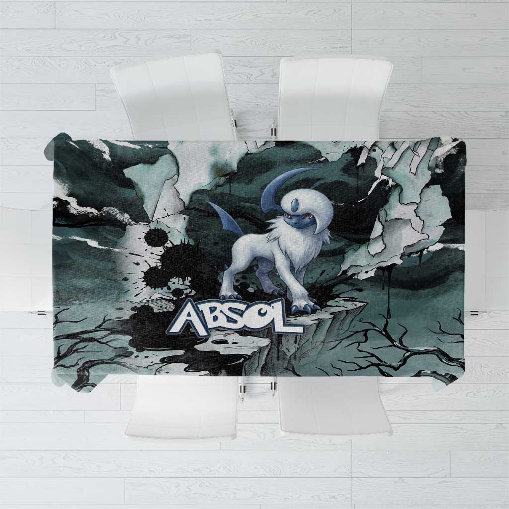 Absol Tablecloth Gothic Apocalypse Ink Art