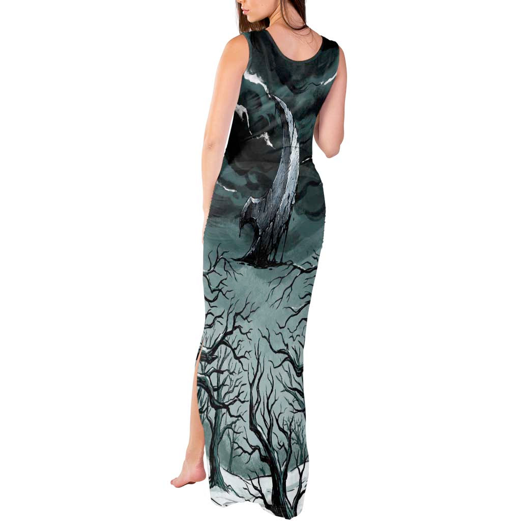 Absol Tank Maxi Dress Gothic Apocalypse Ink Art
