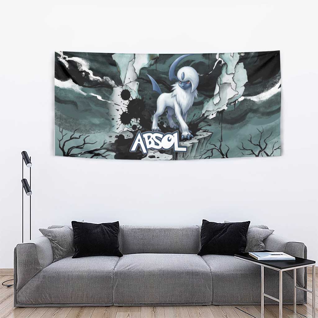 Absol Tapestry Gothic Apocalypse Ink Art