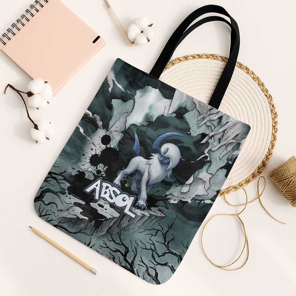 Absol Tote Bag Gothic Apocalypse Ink Art